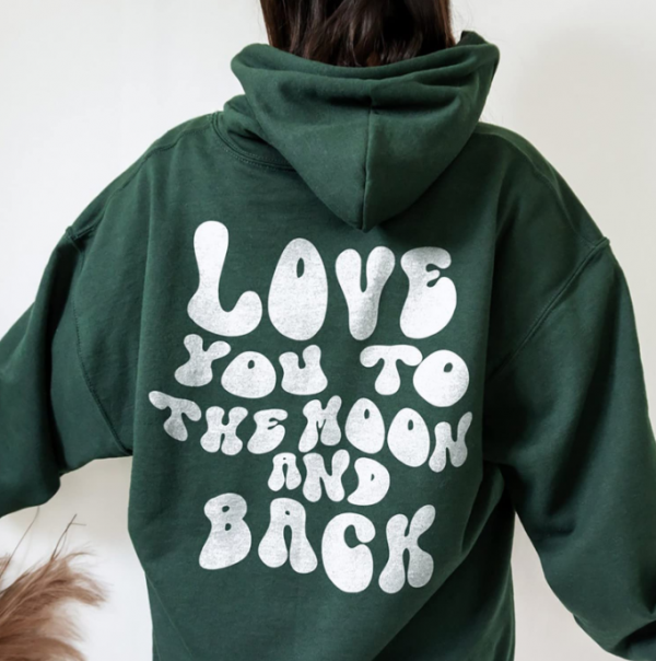 Hoodie dengan tulisan keren dan unik